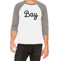 Load image into Gallery viewer, Bay Script Unisex Baseball Tee