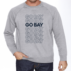 Go Bay Stacked French Terry Raglan Crew