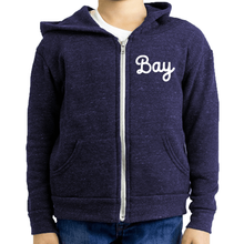 Load image into Gallery viewer, Bay TriBlend Youth Zip Hoodie