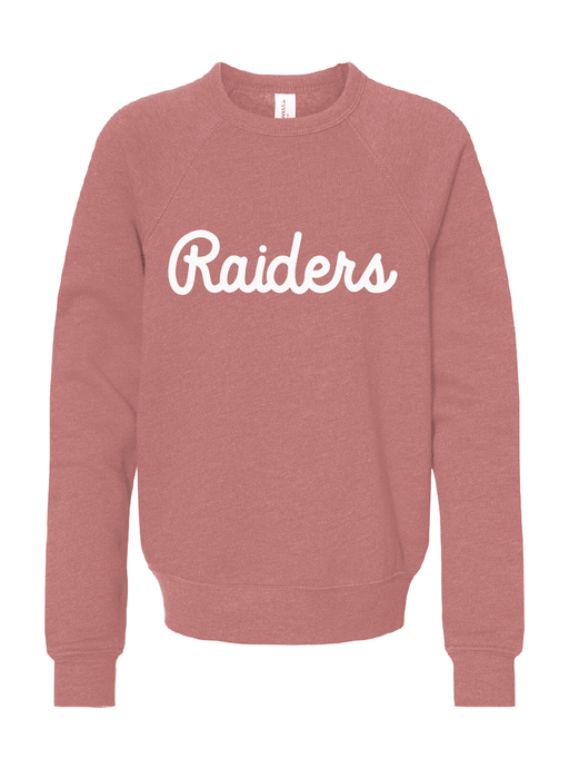 St. Raphael Raiders Script Youth Sponge Fleece Crewneck Sweatshirt