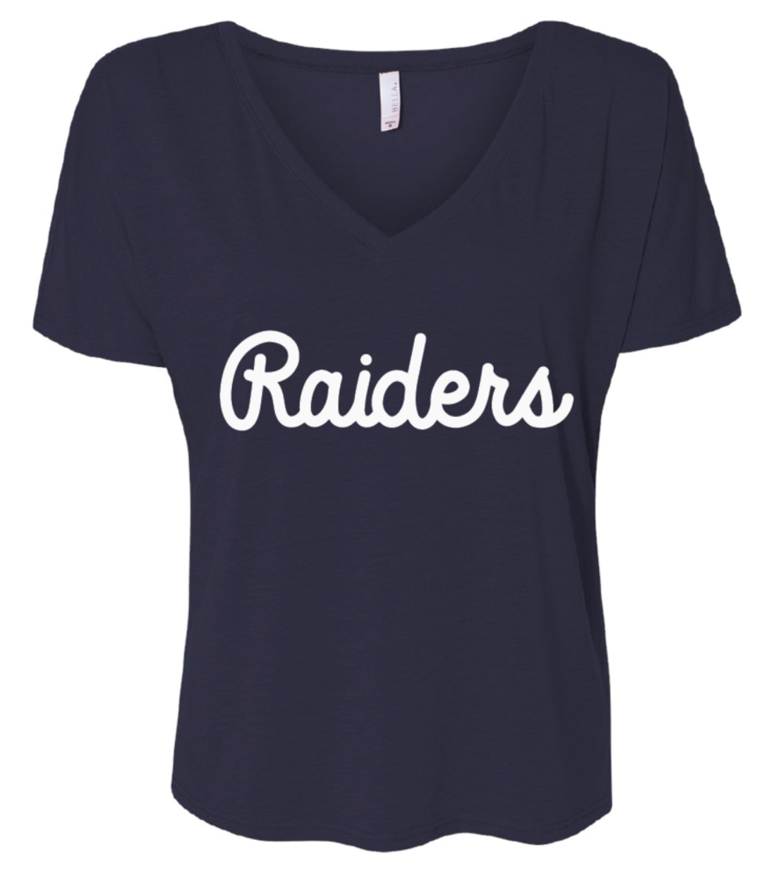 St. Raphael Raiders Script Women's Slouchy V-Neck Tee