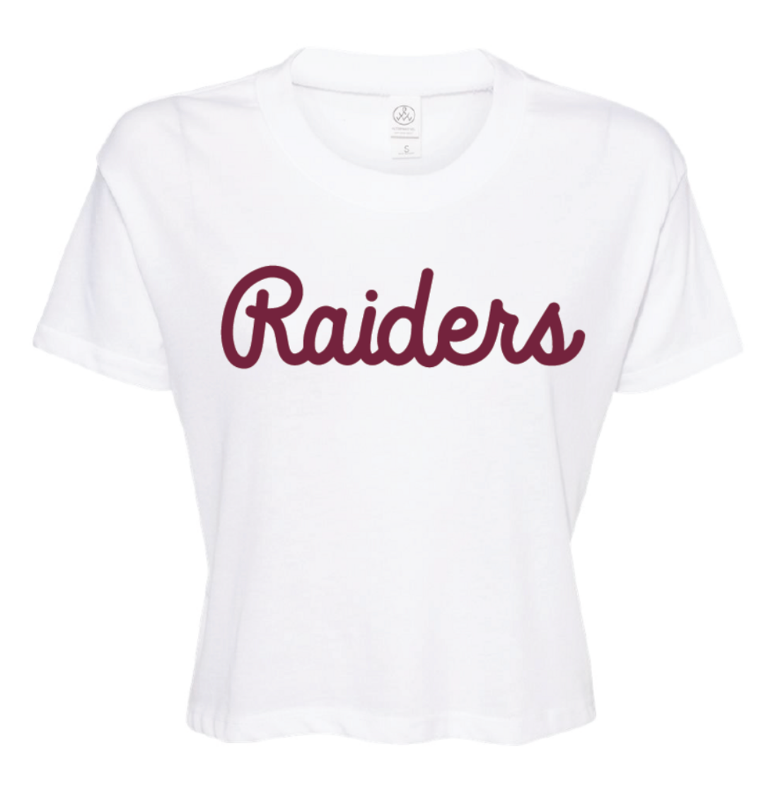 St. Raphael Raiders Script Cropped Tee