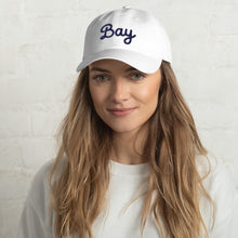 Load image into Gallery viewer, White Script Bay Dad Hat
