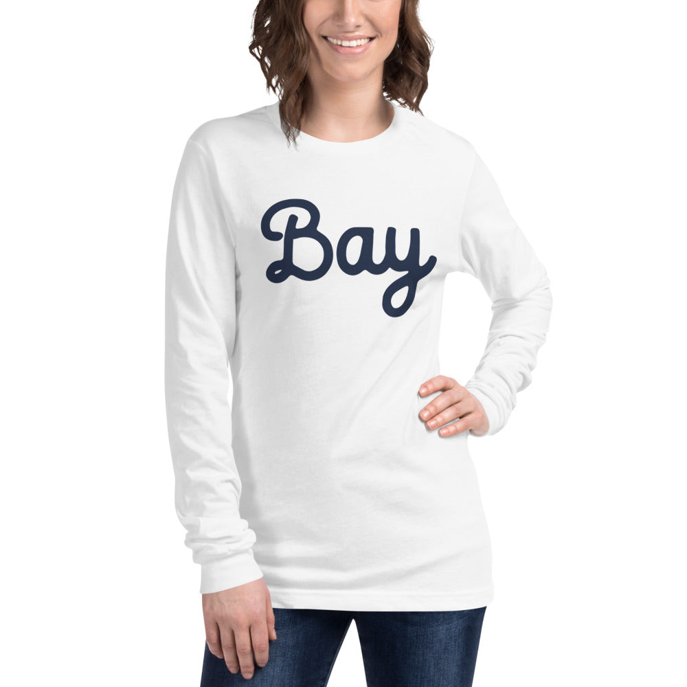 Bay Script Unisex Jersey Long Sleeve Tee