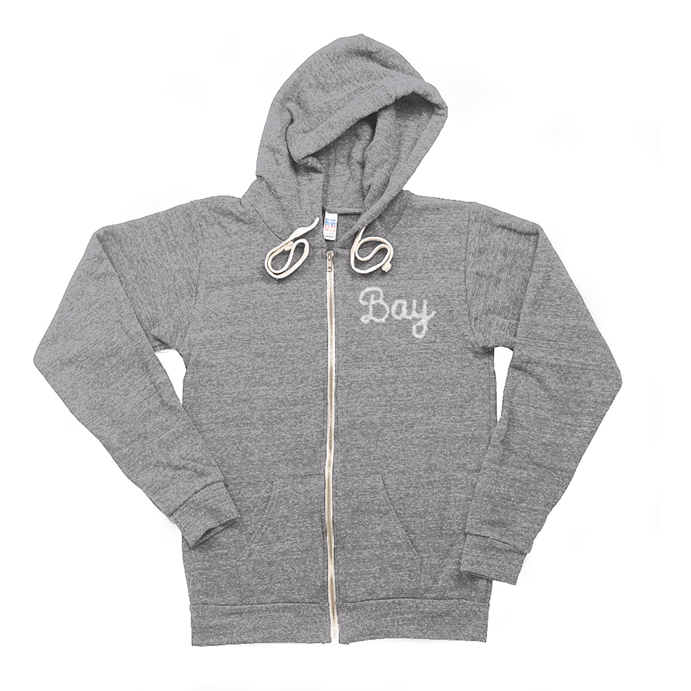 Bay Unisex TriBlend Zip Hoodie