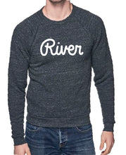 Load image into Gallery viewer, River Script Unisex Triblend Crew Sweatshirt