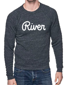 River Script Unisex Triblend Crew Sweatshirt