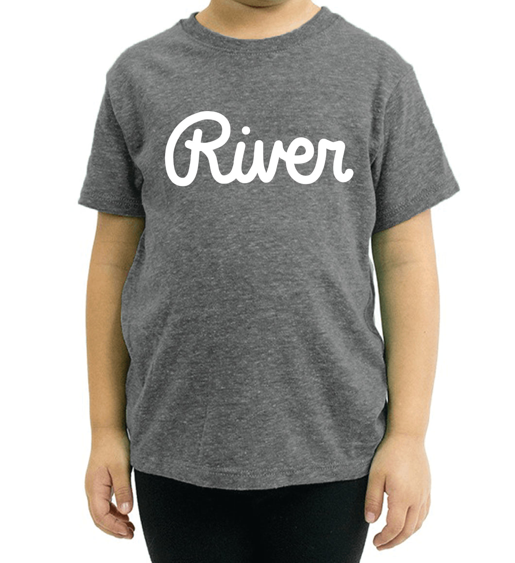 River Script Eco Triblend Toddler T Shirt