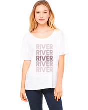 Load image into Gallery viewer, River Ombre Ladies Slouchy T-Shirt