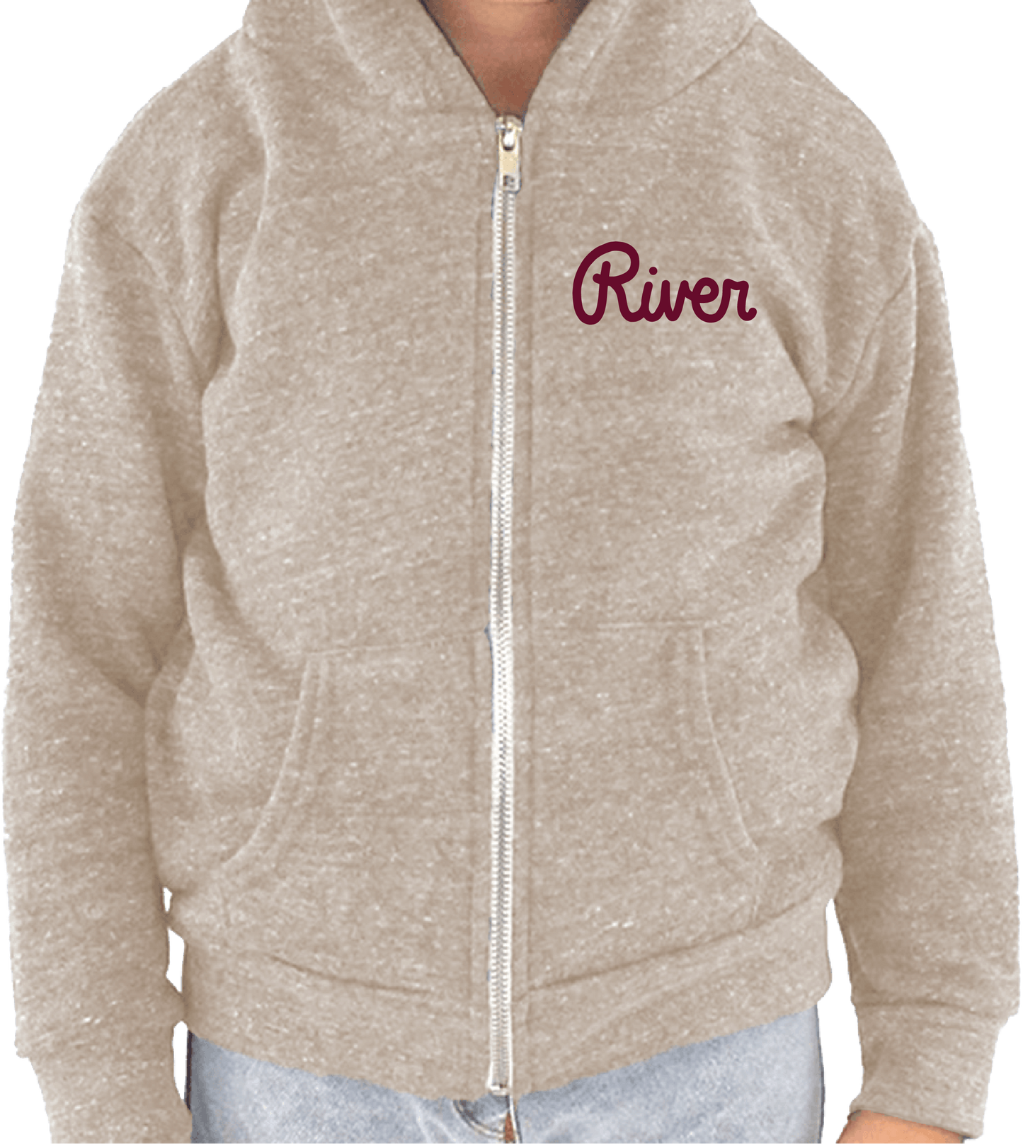 River Script Toddler Zip Hoodie