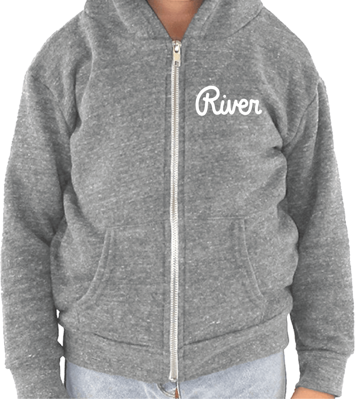 River Script Toddler Zip Hoodie