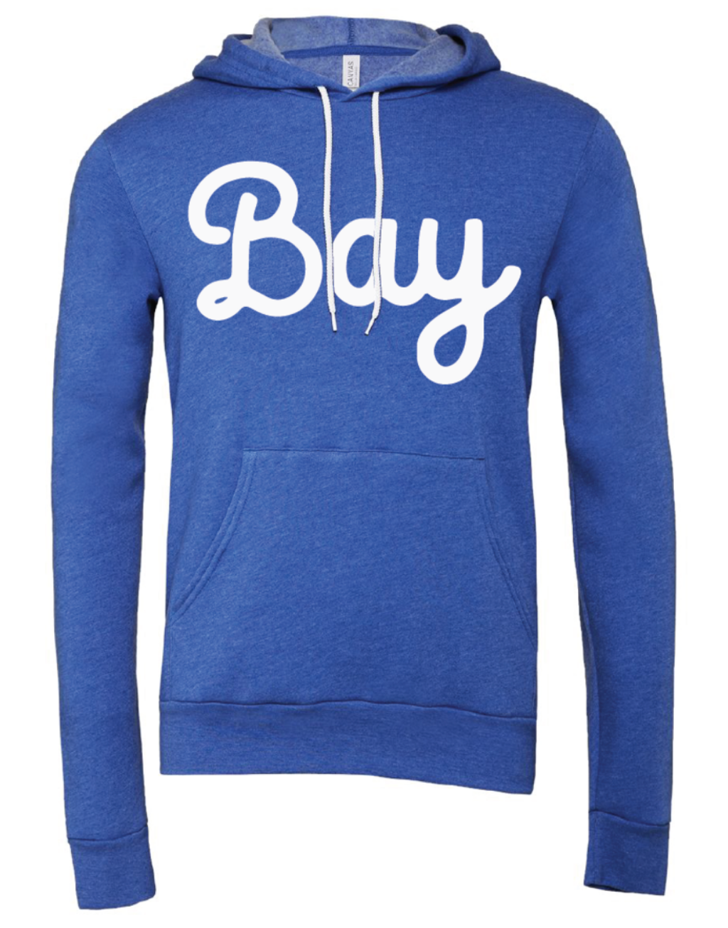 Bay Script Unisex Fleece Hoodie Royal